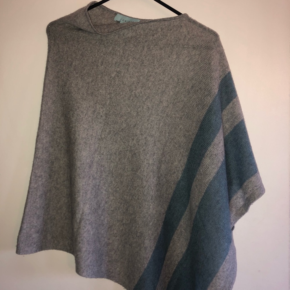 Celeste Wool Cashmere Poncho